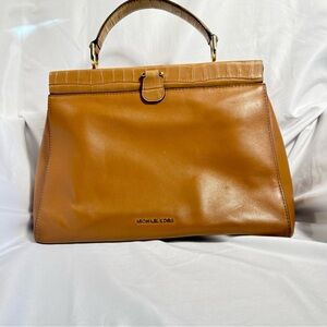 Michael Kors handbag leather pink beige 2way bag mini